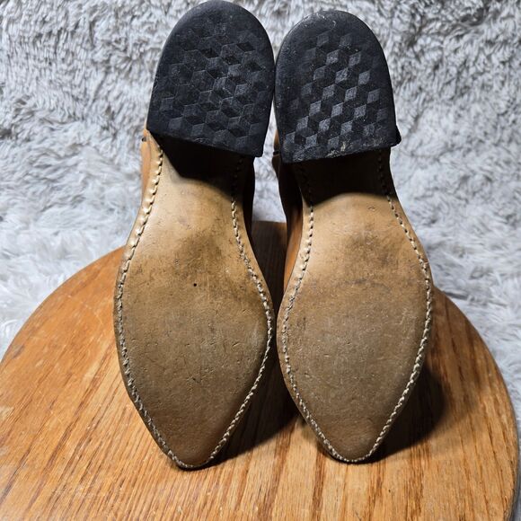 Vintage Acme Boot Women Size 6.5A Brown Western Cowgirl Stitched Tip Made in USA - Picture 6 of 10